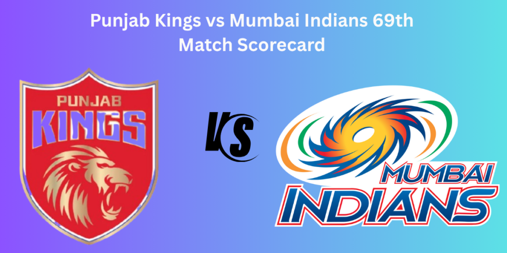 Punjab Kings vs Mumbai Indians Match Scorecard in Jaipur