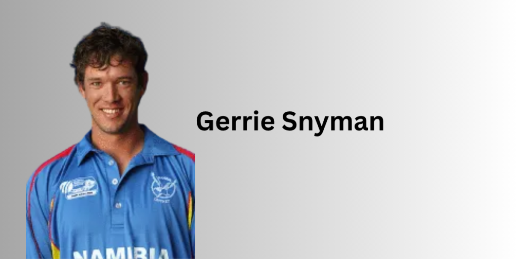 Gerrie Snyman Profile – Age, Career Info & Stats
