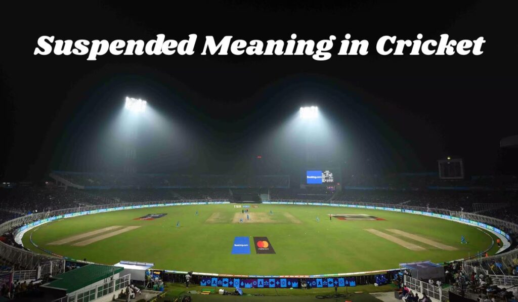 Suspended Meaning in Cricket – Rules, Reasons & Explanations