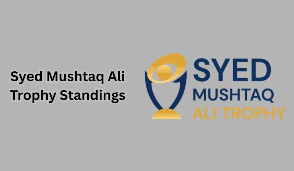 Syed Mushtaq Ali Trophy Standings & Points Table 2025-26