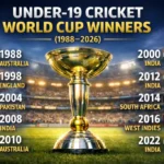 Under-19 World Cup Winners List