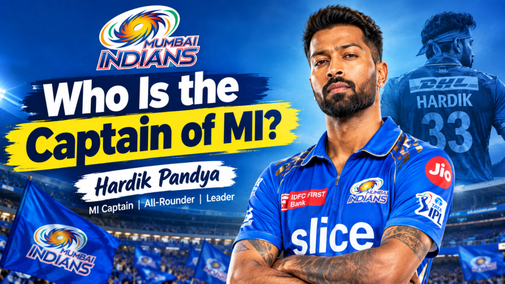 Who Is the Captain of MI?