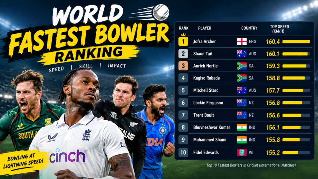 World Fastest Bowler Ranking